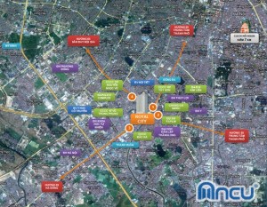 Vị trí chung cư Royal City