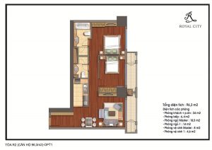 Thiết kế căn hộ Royal City R1 96m2