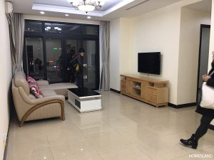 Không gian phòng khách căn hộ 3 ngủ sáng